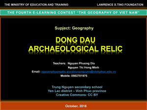 Dong Dau archaeological relic