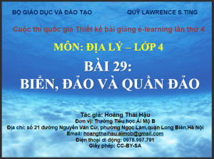Biển đảo và Quần đảo (tiếng Việt)