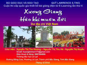 Xương Giang hào khí muôn đời