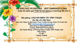 Chợ nổi miền tây Vĩnh Thuận