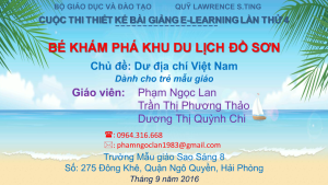 Bé tìm hiểu khu du lịch Đồ Sơn