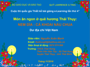 Nem Día - Cá Khoai nấu chua