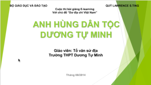 Anh hùng dân tộc Dương Tự Minh